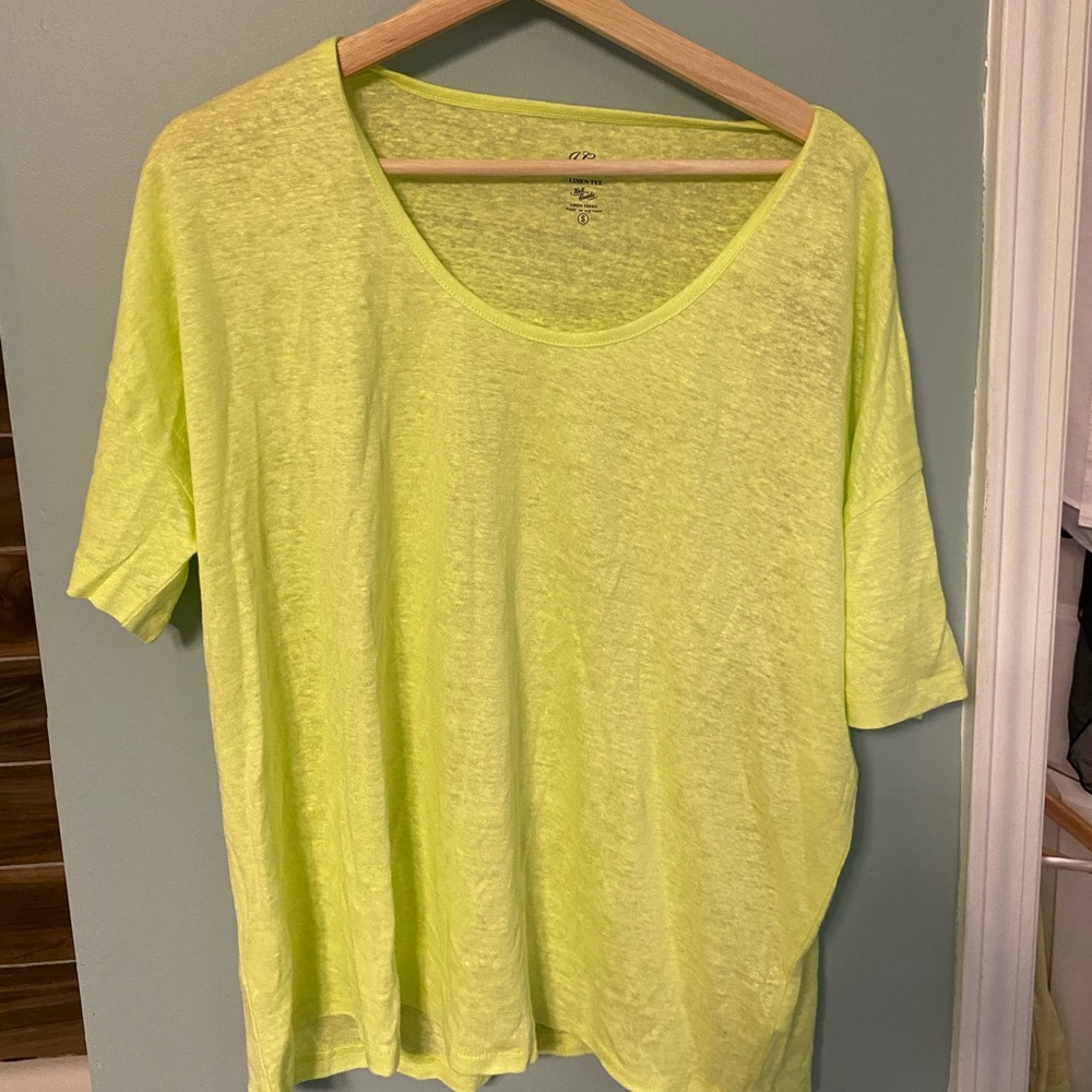 J Crew linen tshirt